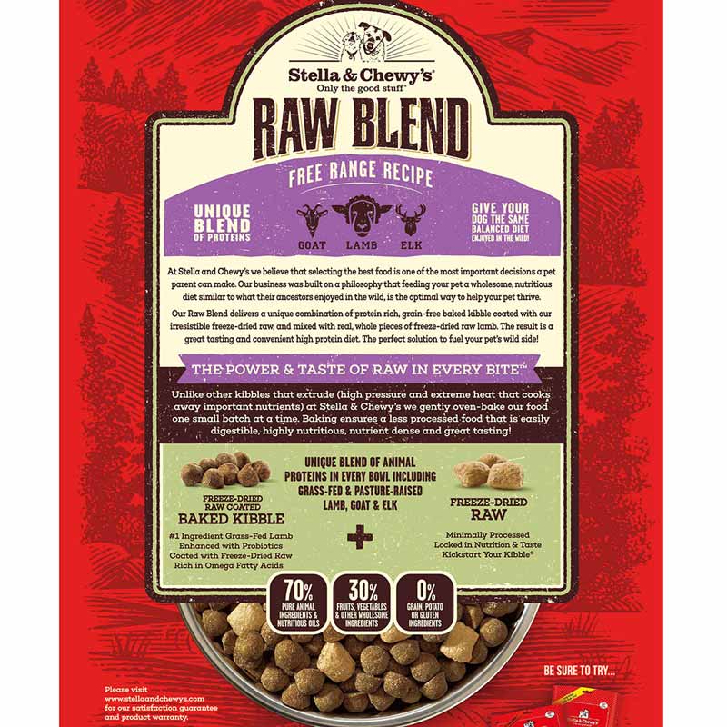 Stella & Chewy's Raw Blend Kibble | Free Range (2 Sizes) - CreatureLand