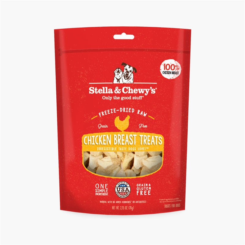 Stella & Chewy's Single Ingredient | Chicken Breast Freeze-Dried Raw Dog Treats (2.75oz) - CreatureLand