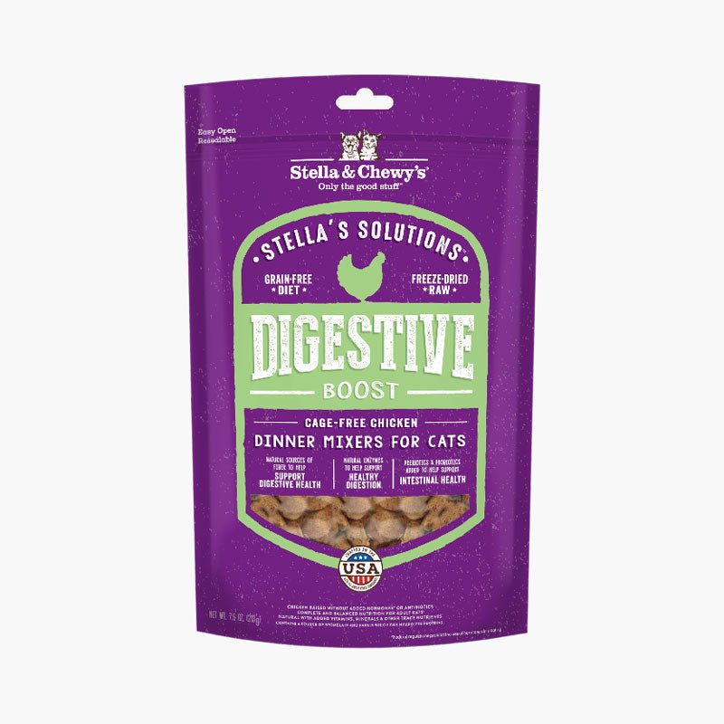Stella & Chewy's Stella's Solutions - Digestive Boost Chicken Freeze-Dried Cat Food ( 7.5oz ) - CreatureLand