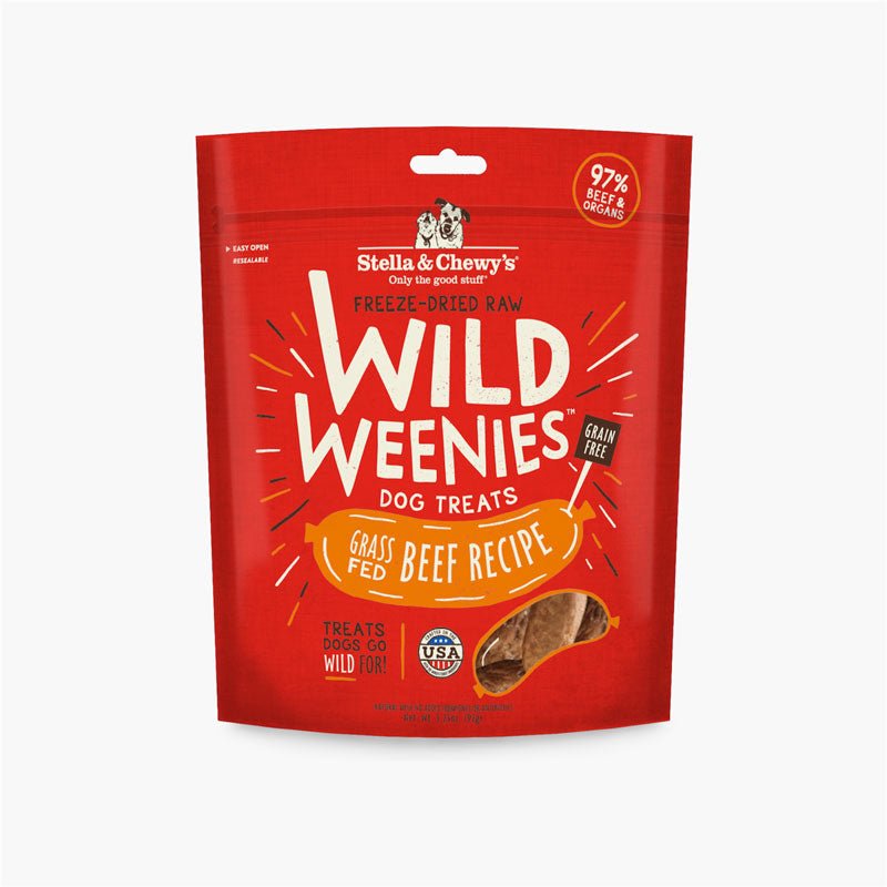 Stella & Chewy's Wild Weenies | Beef Freeze-Dried Raw Dog Treats (3.25oz) - CreatureLand