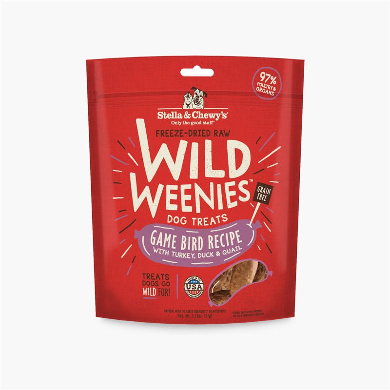 Stella & Chewy's Wild Weenies | Game Bird Freeze-Dried Raw Dog Treats (3.25oz) - CreatureLand