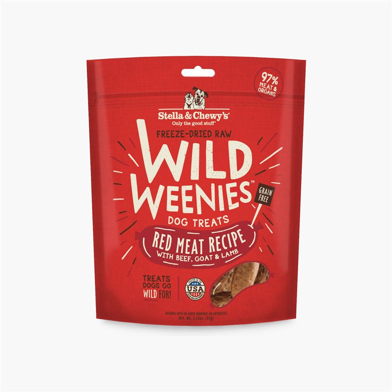 Stella & Chewy's Wild Weenies | Red Meat Freeze-Dried Raw Dog Treats (3.25oz) - CreatureLand