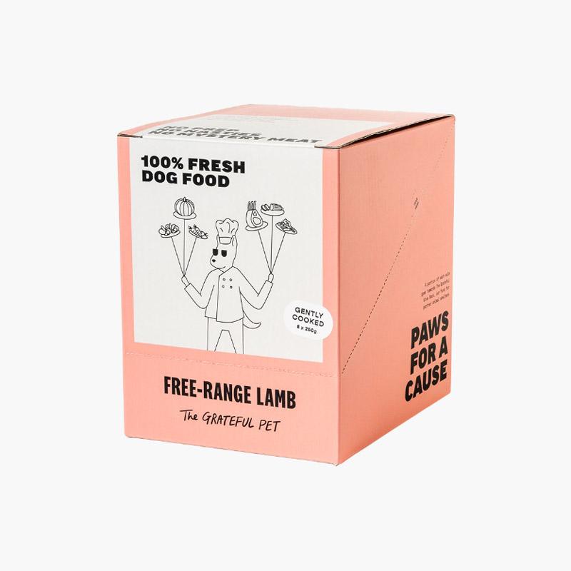 The Grateful Pet Gently Cooked Free-Range Lamb - 2kg (250g x 8) - CreatureLand