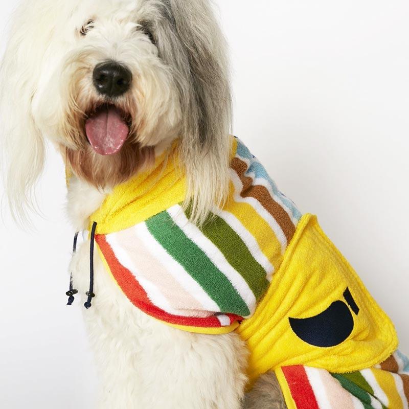 The Painter's Wife Peggy Pet Bathrobe - Multicolor Stripe - CreatureLand