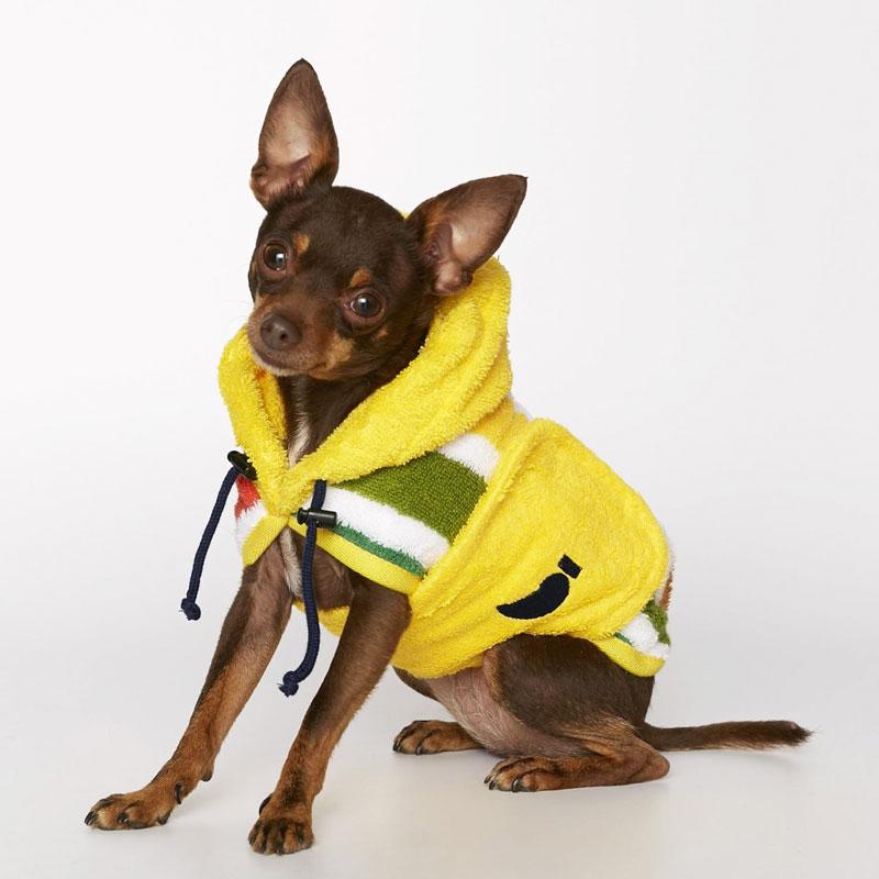 The Painter's Wife Peggy Pet Bathrobe - Multicolor Stripe - CreatureLand