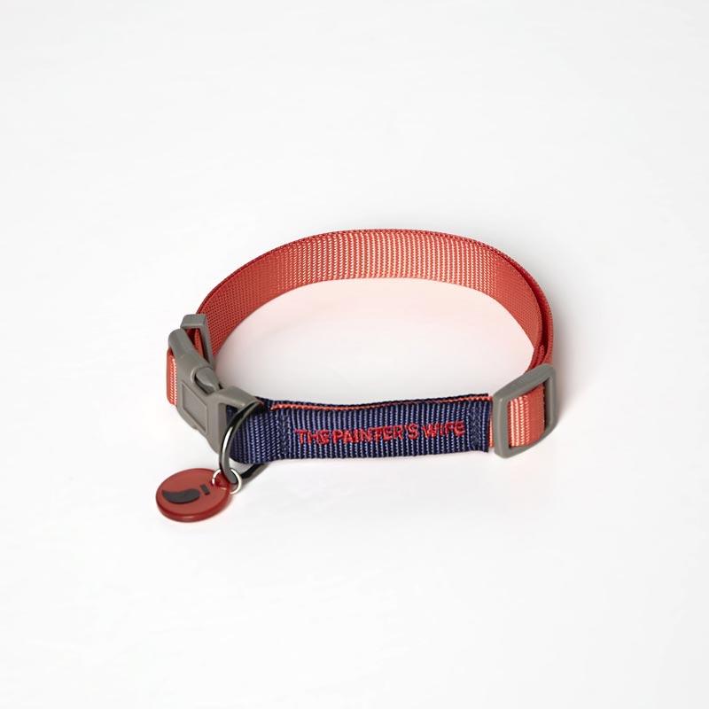 The Painter's Wife Sonia Collar - Vermillon & Navy - CreatureLand