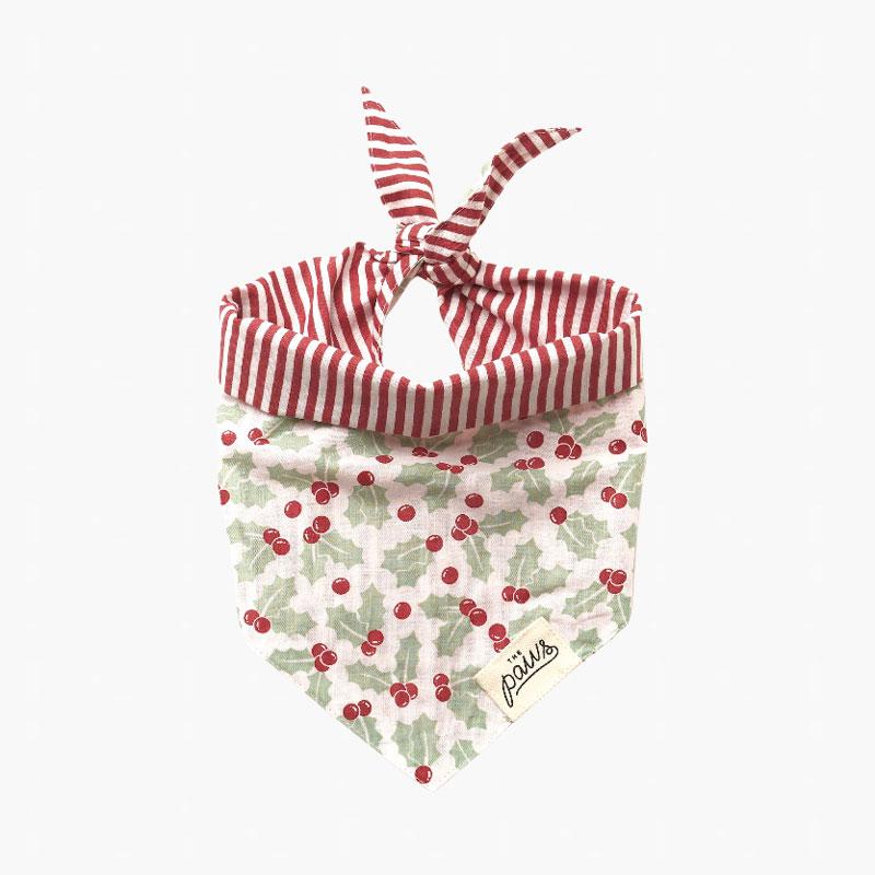 The Paws Holly Berry Bandana - CreatureLand