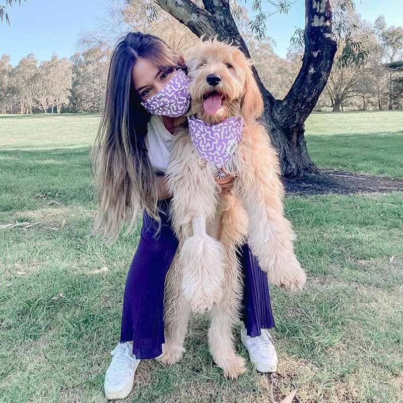 The Paws Wild Violet Bandana - CreatureLand