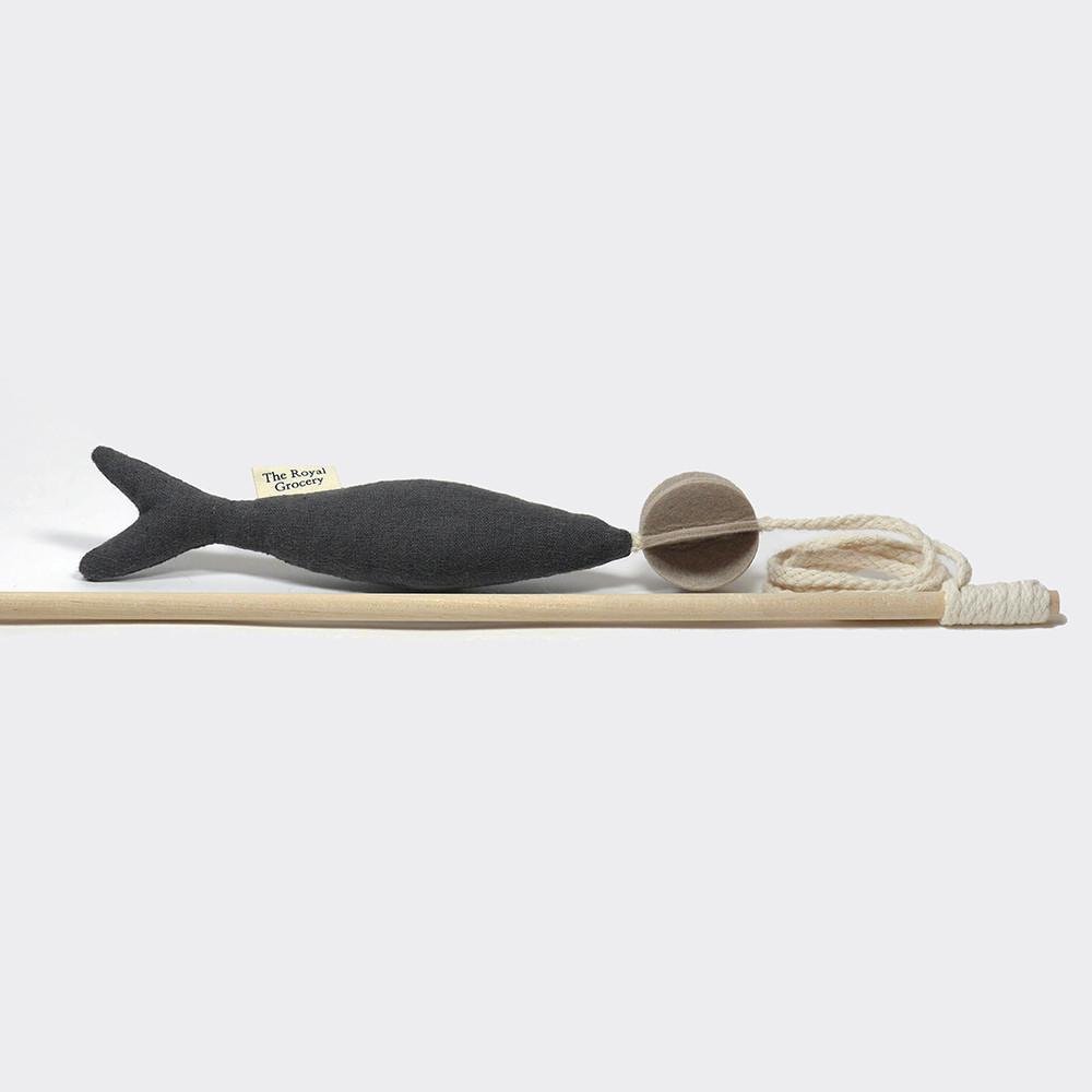 The Royal Grocery Fish and Chew Cat Toy - Khaki - CreatureLand