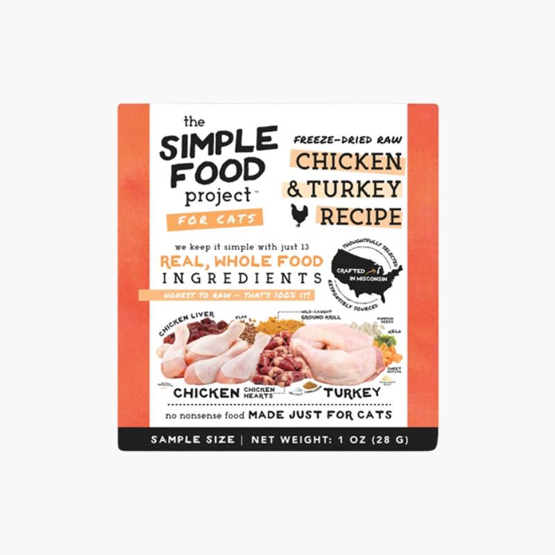 The Simple Food Project Freeze Dried Raw Cat Food - Chicken & Turkey - CreatureLand