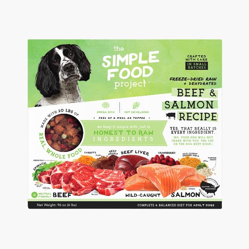 The Simple Food Project Freeze Dried Raw Dog Food - Beef & Salmon - CreatureLand