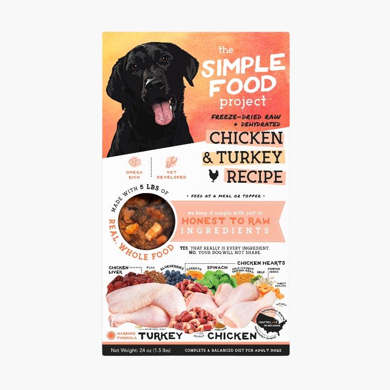 The Simple Food Project Freeze Dried Raw Dog Food - Chicken & Turkey - CreatureLand