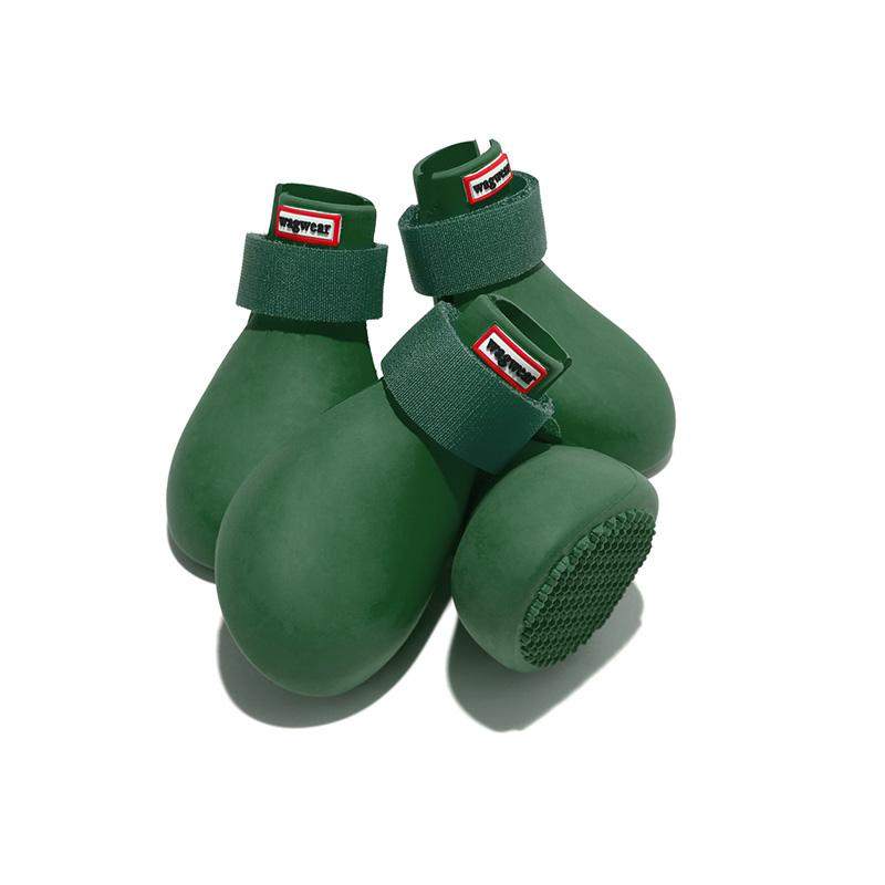 wagwear WagWellies® Dog Boots | Green - CreatureLand