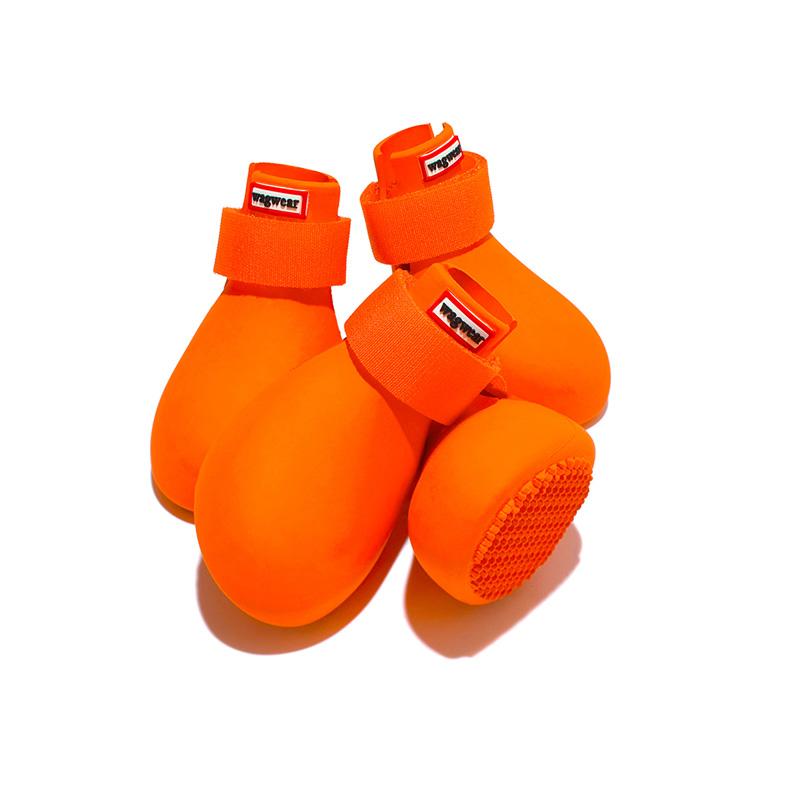 wagwear WagWellies® Dog Boots | Orange - CreatureLand