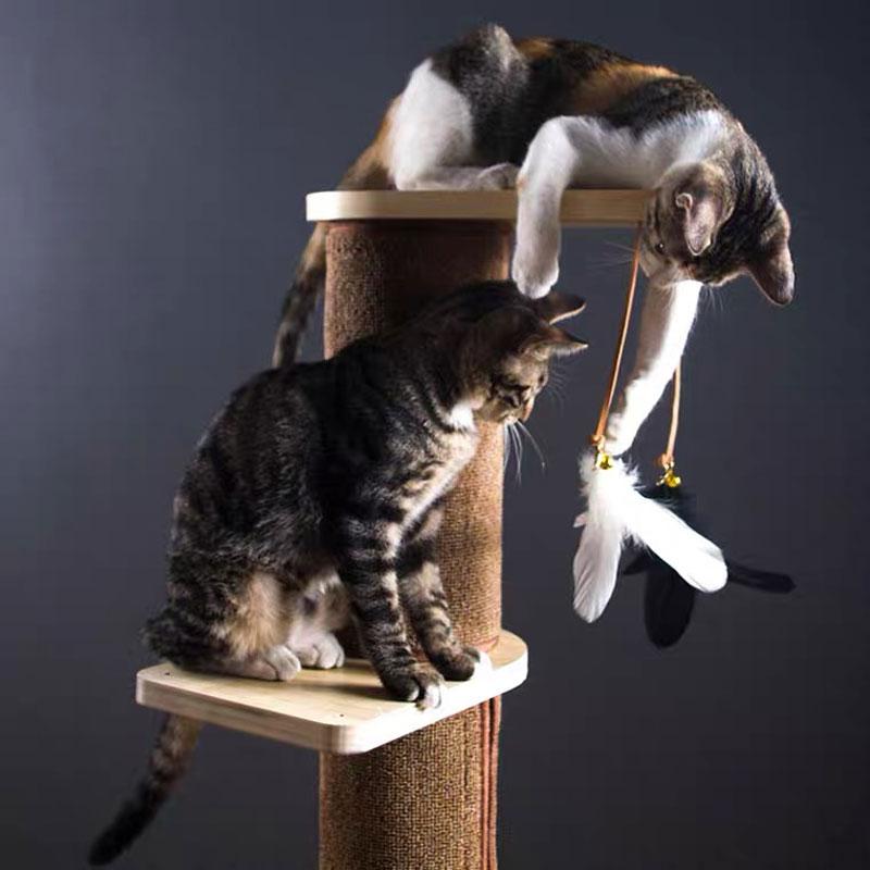 Wakupet Double-Tier Feather Cat Tree - CreatureLand