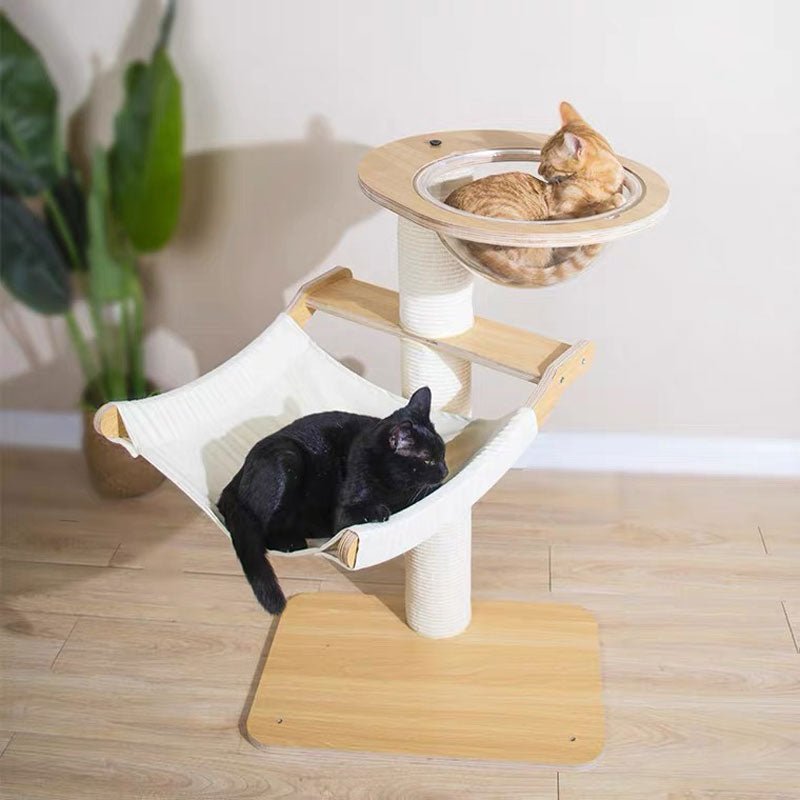 Wakupet Space Bowl Cat Tree with Hammock (2 Colours) - CreatureLand