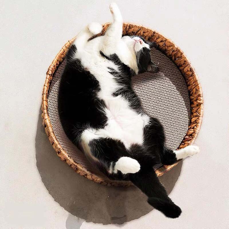 Wakupet Weaved Nest Rattan Cat Scratcher - CreatureLand