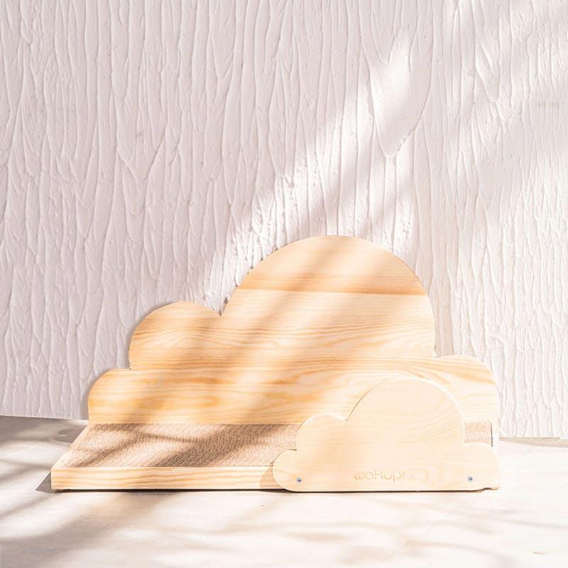Wakupet Wooden Cloud Cat Scratcher - CreatureLand