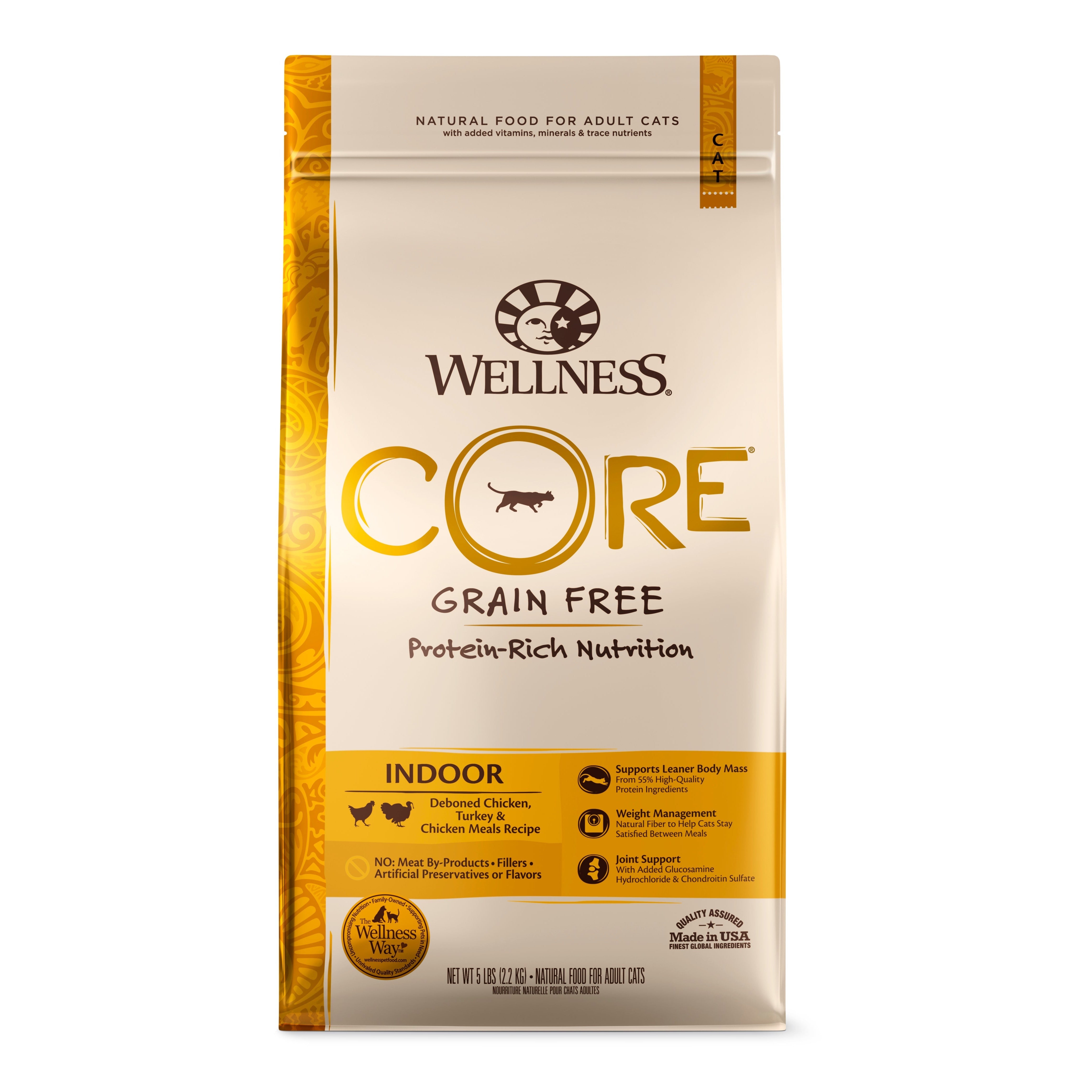 Wellness CORE® Adult Turkey, Turkey Meal & Duck Grain-Free Dry Cat Food - CreatureLand
