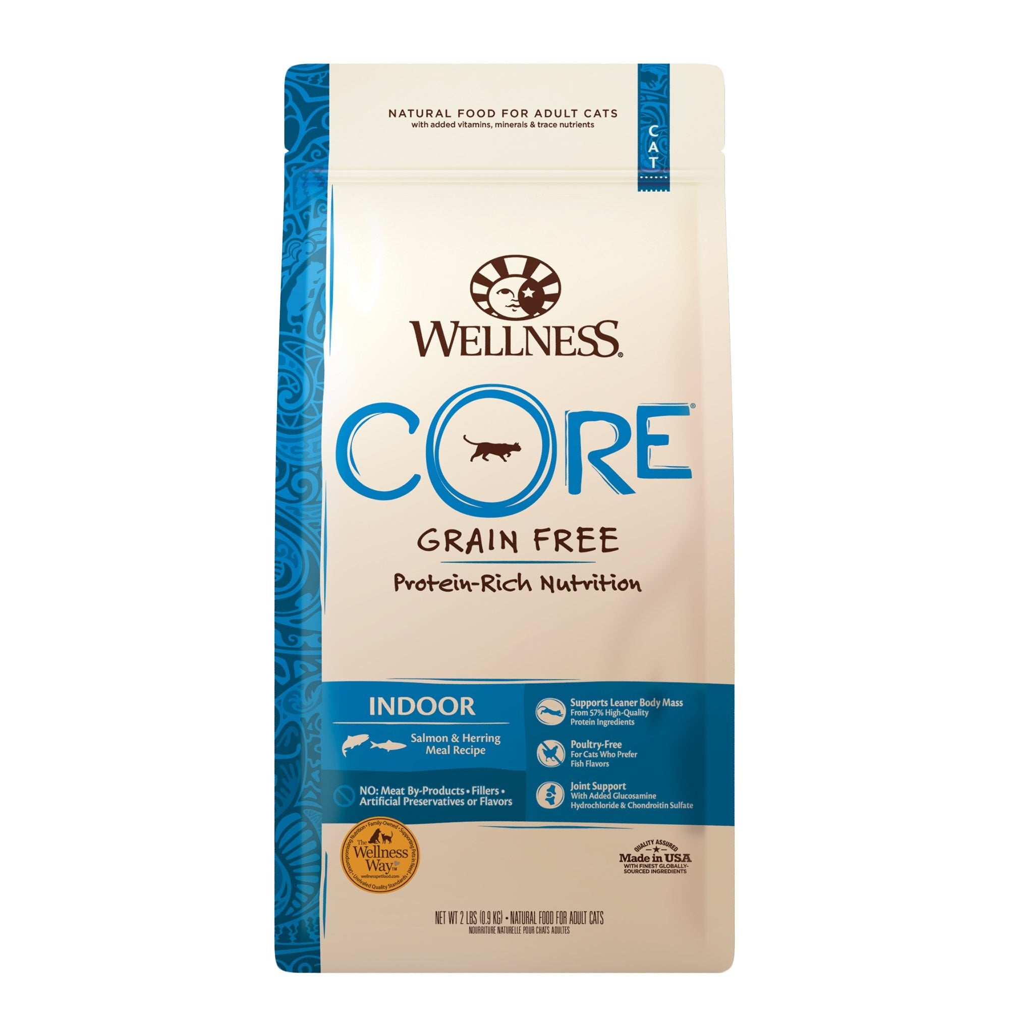 Wellness CORE® Indoor Salmon & Herring Grain-Free Dry Cat Food - CreatureLand