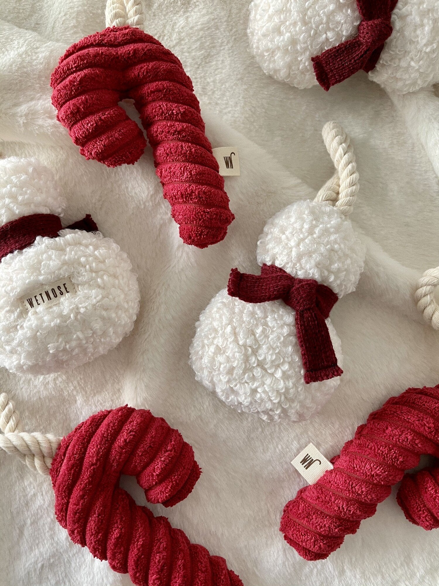 Wetnose Candy Cane Dog Toy - CreatureLand