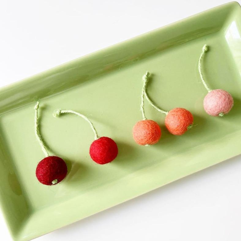 Wetnose Cherry Wool Toy (Set of 5) - CreatureLand