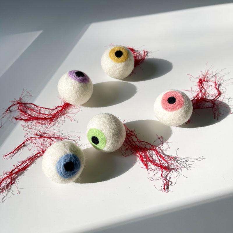 Wetnose Eyeball Wool Toy - CreatureLand