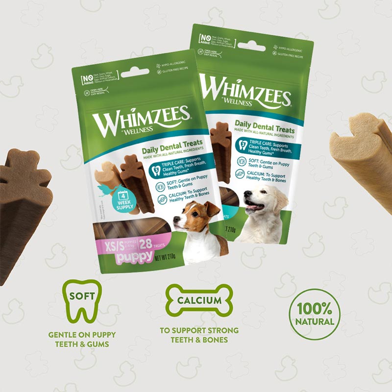 Whimzees Natural Puppy Dental Dog Chews - CreatureLand