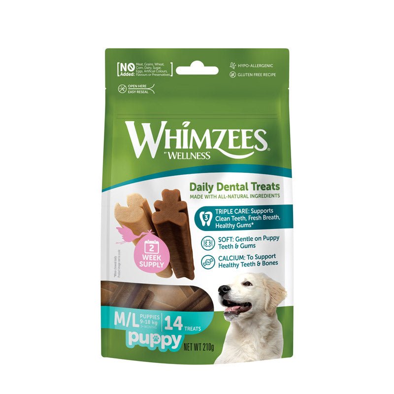 Whimzees Natural Puppy Dental Dog Chews - CreatureLand