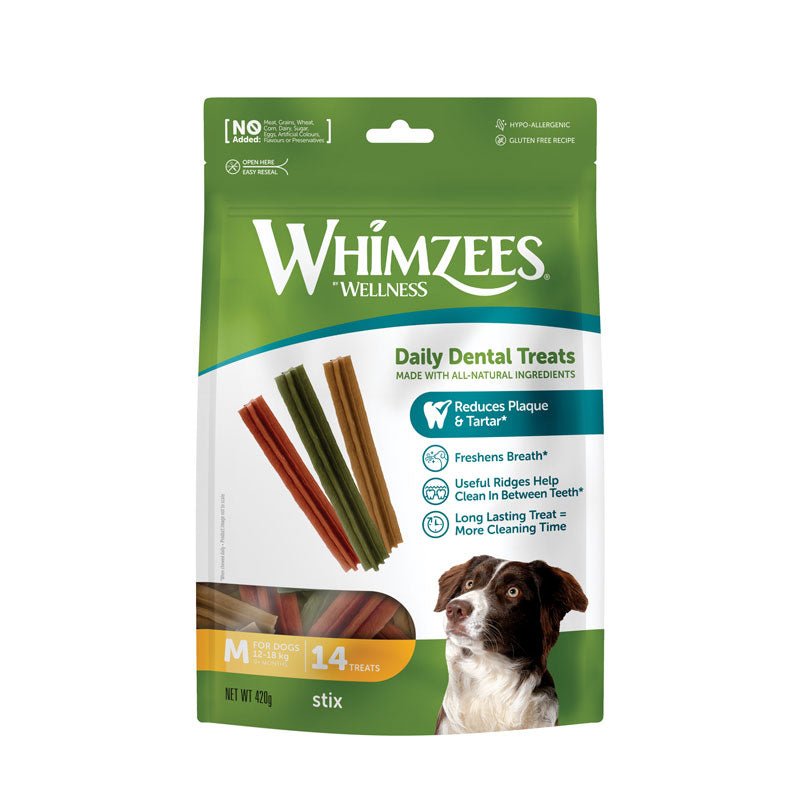 Whimzees Natural Stix Dental Dog Chews - CreatureLand