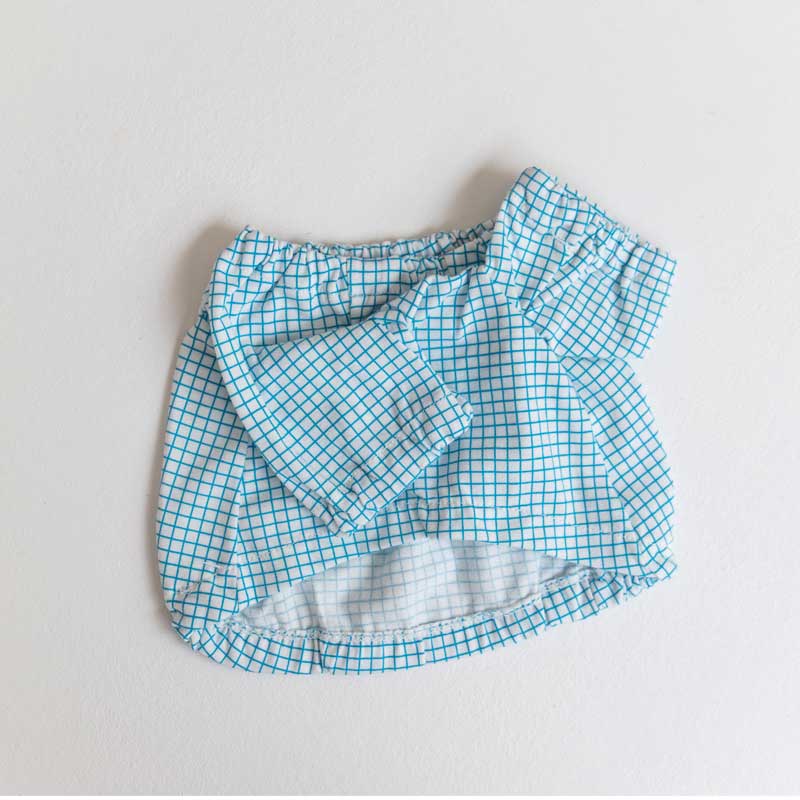 Pumpkin Crop Top - Blue