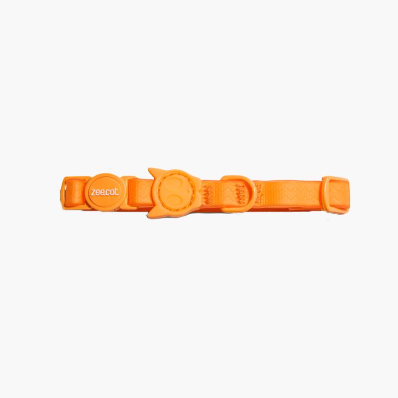 Zee.Cat Neopro Cat Collar - Tangerine - CreatureLand