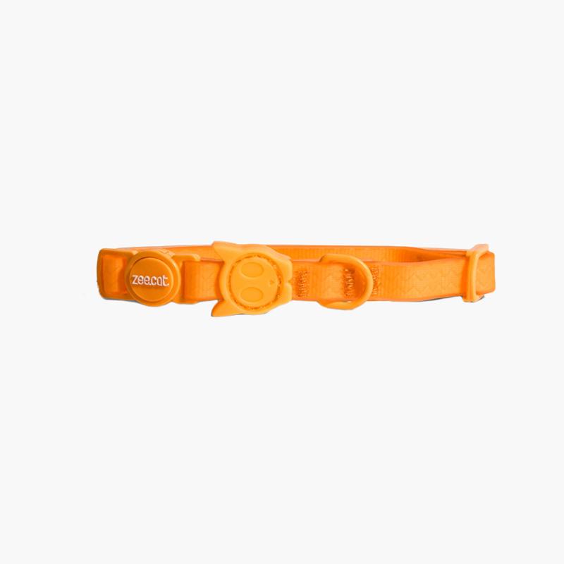 Zee.Cat Neopro Cat Collar - Tangerine - CreatureLand