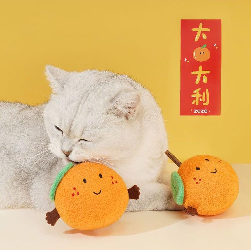 Zeze Mandarin Orange Matatabi Cat Toy - CreatureLand