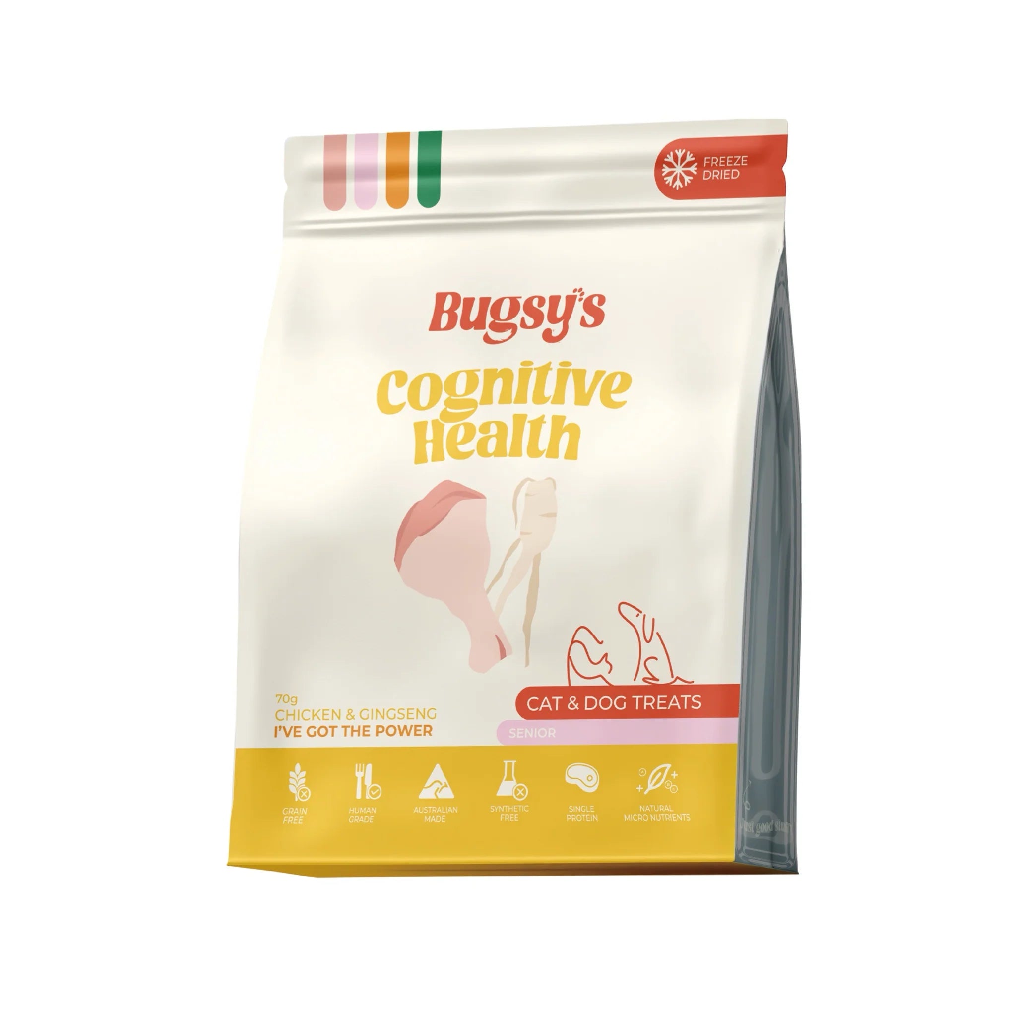 Cognitive Health | Chicken & Ginseng Freeze Dried Treats For Dogs and Cats