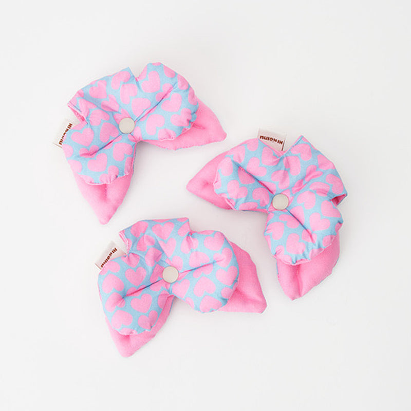 Heart Ribbon Pet Collar Clip