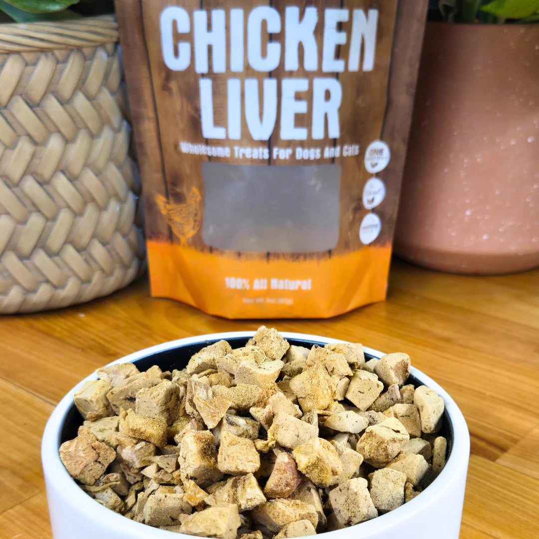 shepard boy farmfreeze-dried chicken liver treats for pets creatureland