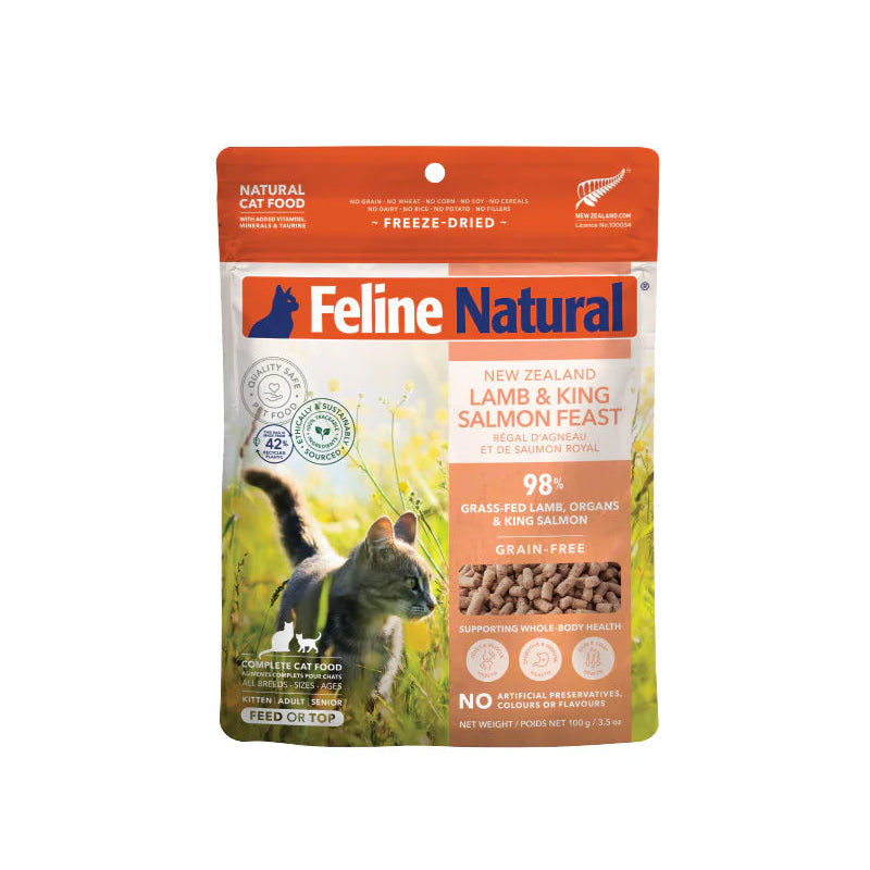 Feline Freeze Dried Lamb & Salmon Topper (100g)