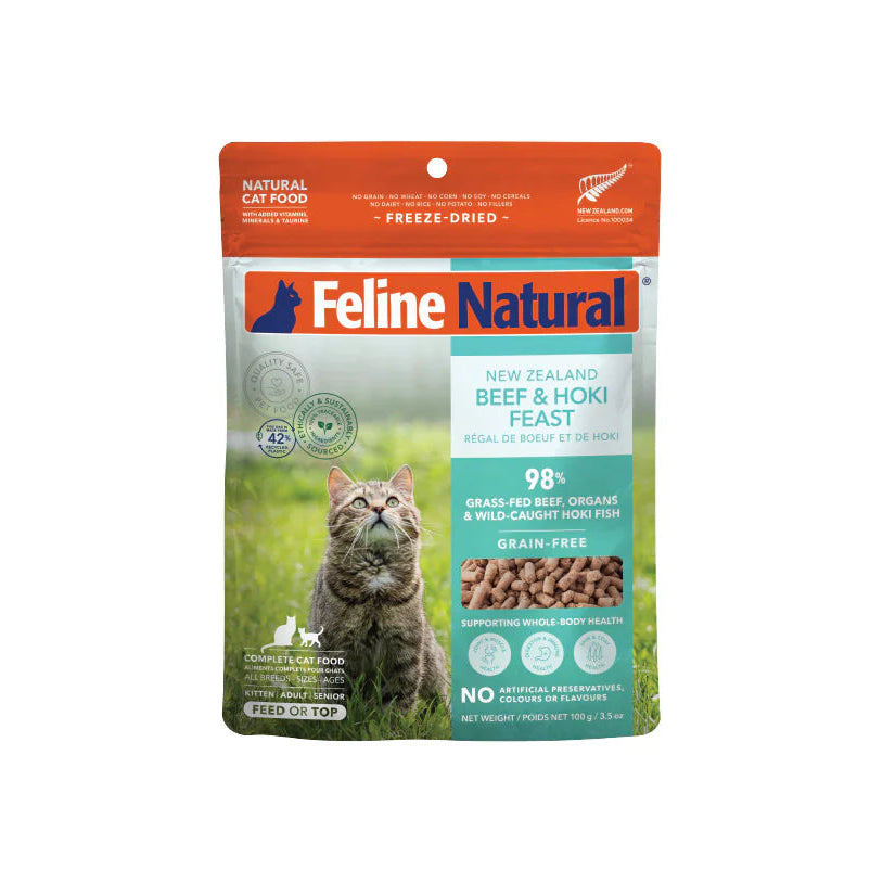 Feline Freeze Dried Beef & Hoki Topper (100g)