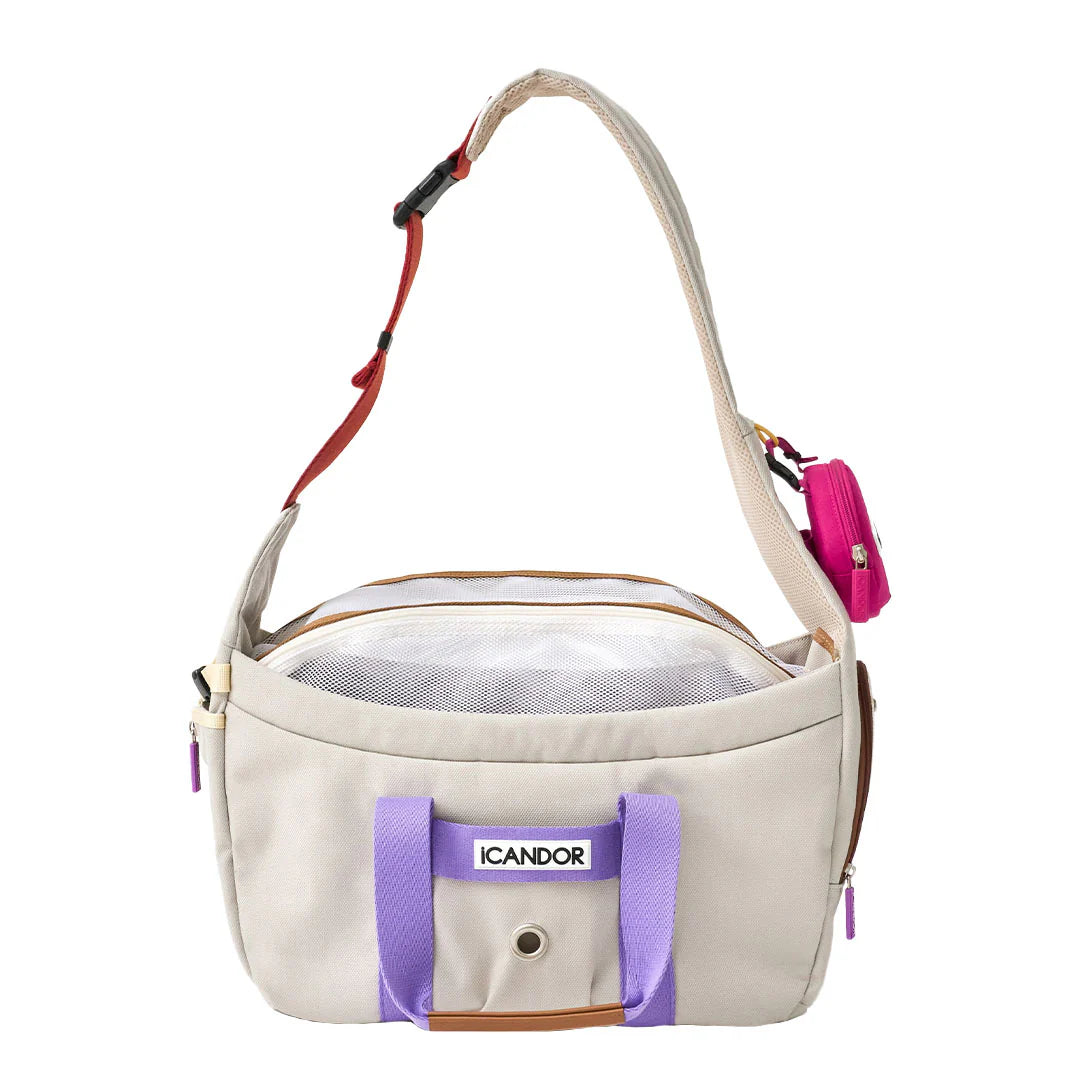 Peek-a-boo Pet Carrier - Plum Grey (2 Sizes)