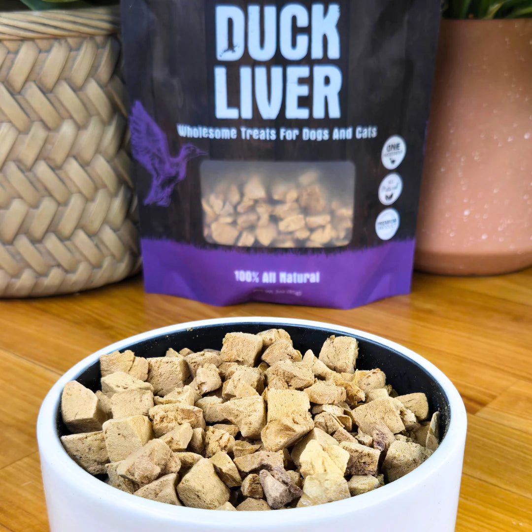 Freeze Dried Duck Liver Dog & Cat Treats (3oz)