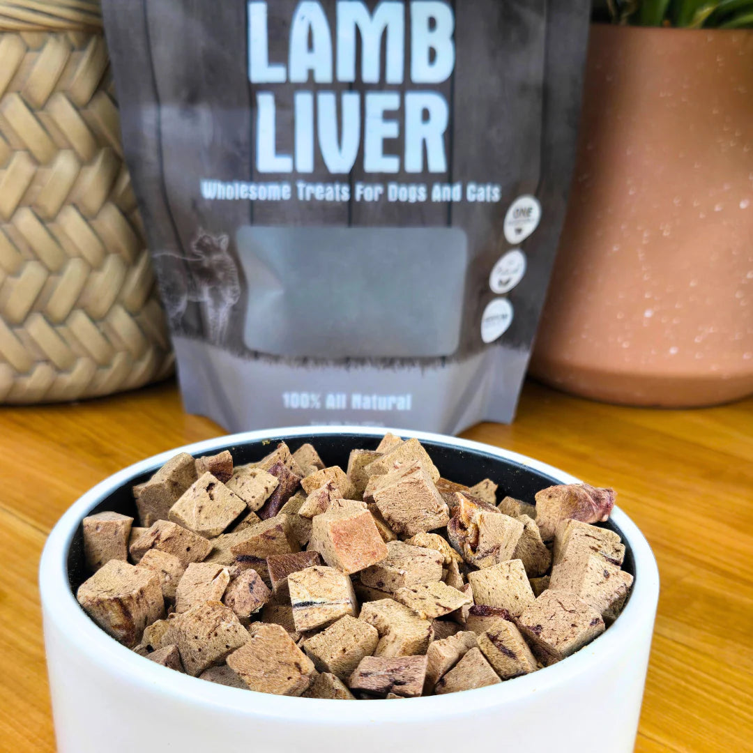 Freeze Dried Lamb Liver Dog & Cat Treats (3oz)