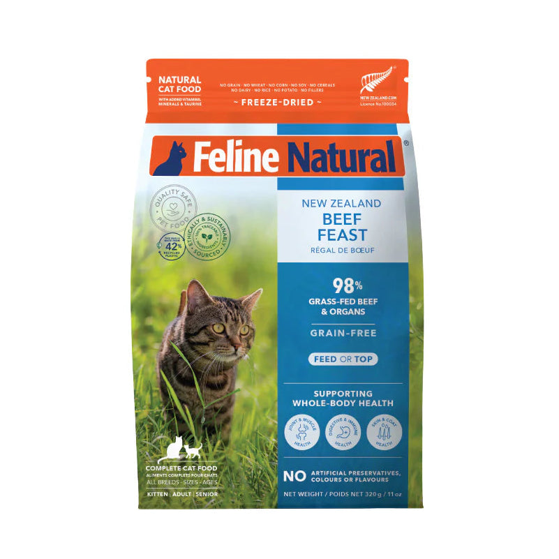 Feline Freeze Dried Beef Feast Cat Food (320g)