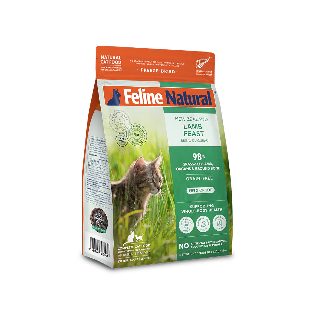 Feline Freeze Dried Lamb Feast Cat Food (320g)