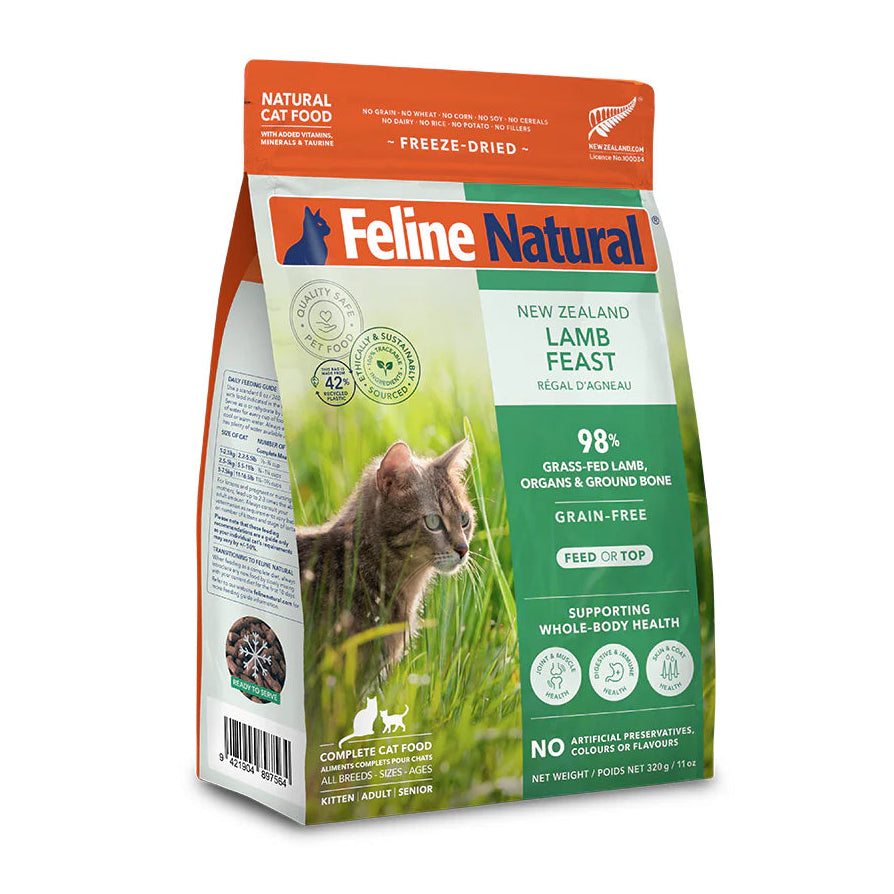 Feline Freeze Dried Lamb Feast Cat Food (320g)