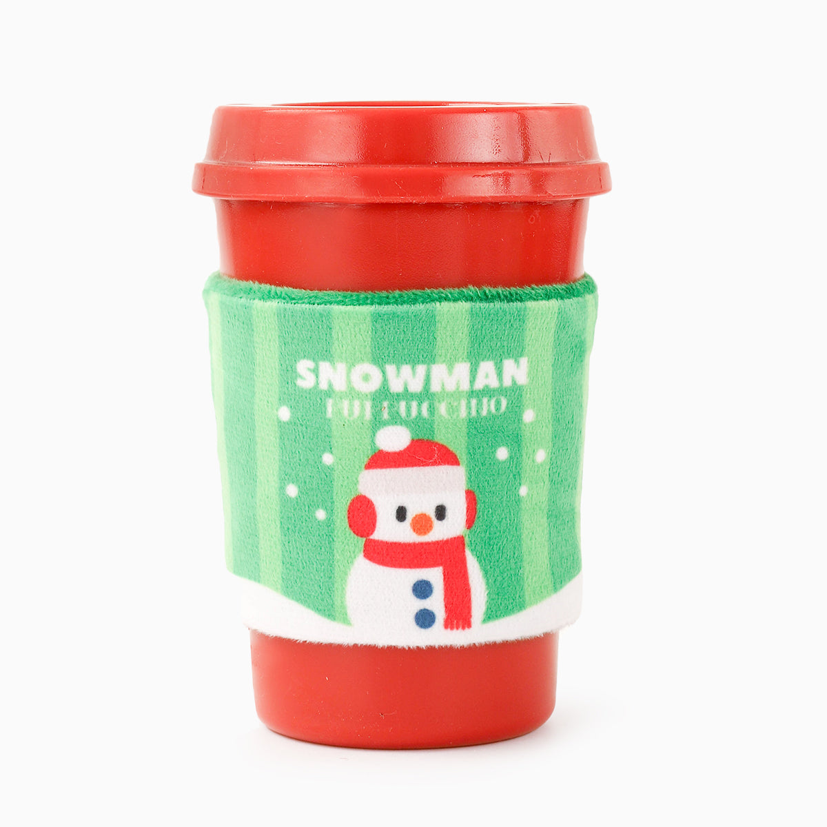 Happy Woofmas — Snowman Puppuccino TPR Rubber Dog Toy