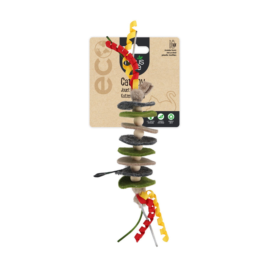 Minus One Eco-Friendly Classic Felt Cat Rope Toy