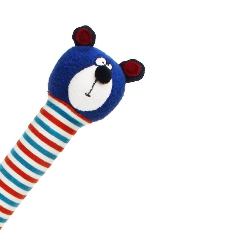 Plush Friendz Crunchy Neck Dog Toy - Bear