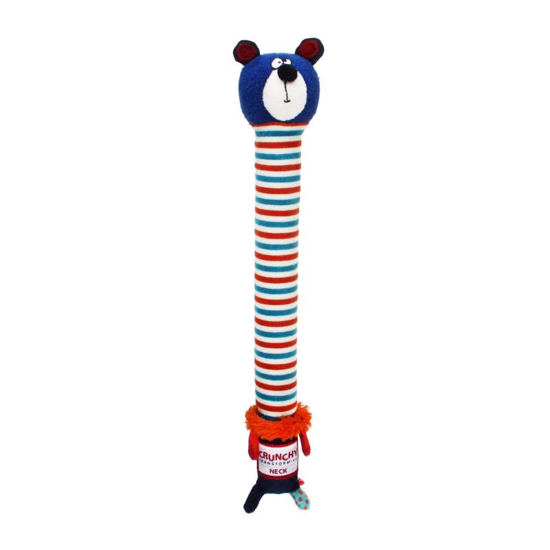Plush Friendz Crunchy Neck Dog Toy - Bear