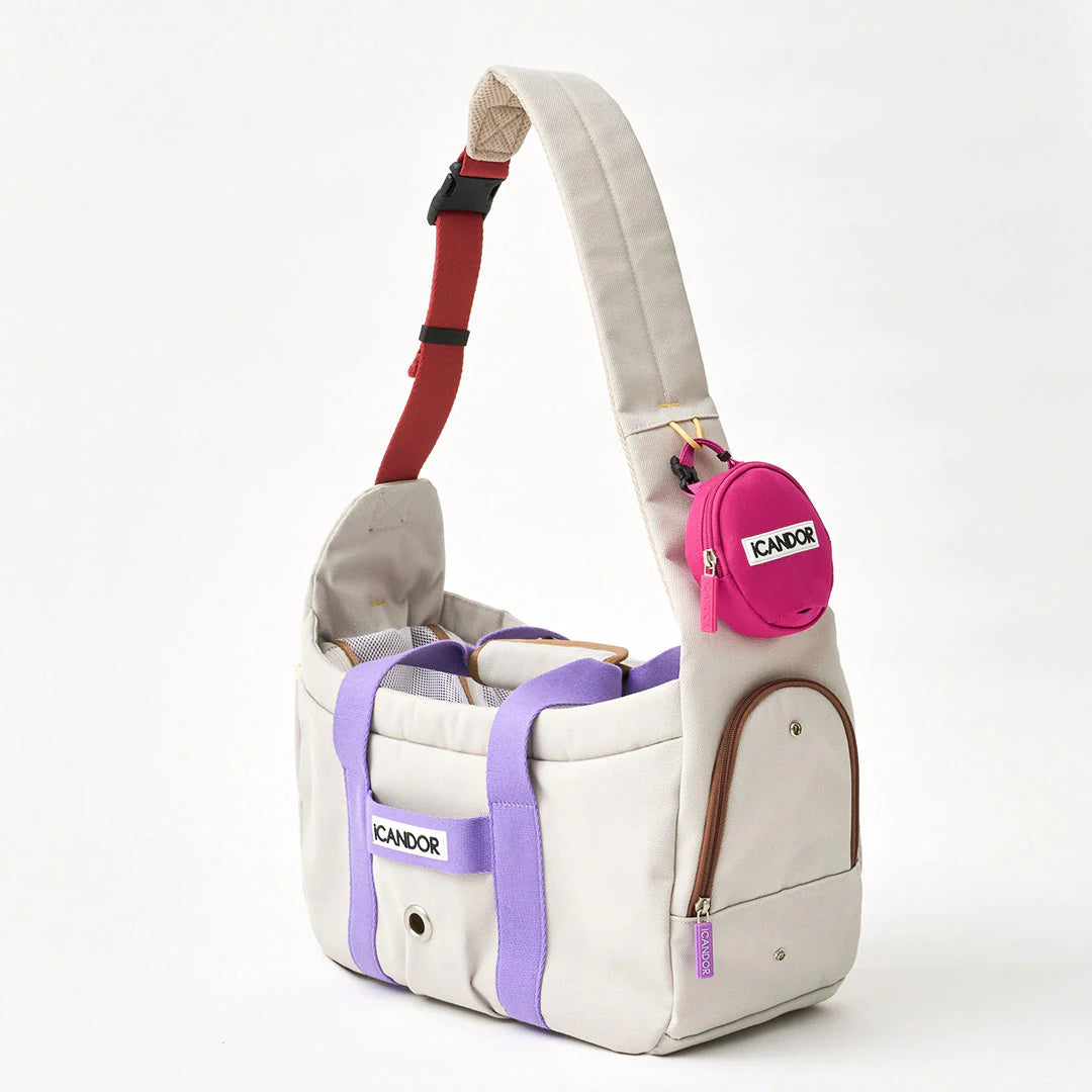 Peek-a-boo Pet Carrier - Plum Grey (2 Sizes)